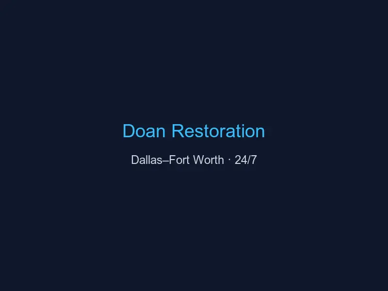 Doan Restoration technician extracting water from a historic home near the McKinney, TX square.